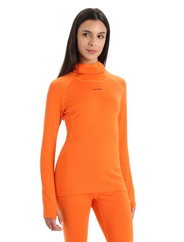 Flash Women's Icebreaker MerinoFine™ Long Sleeve Roll Neck Base Layers | USA 1894LISH